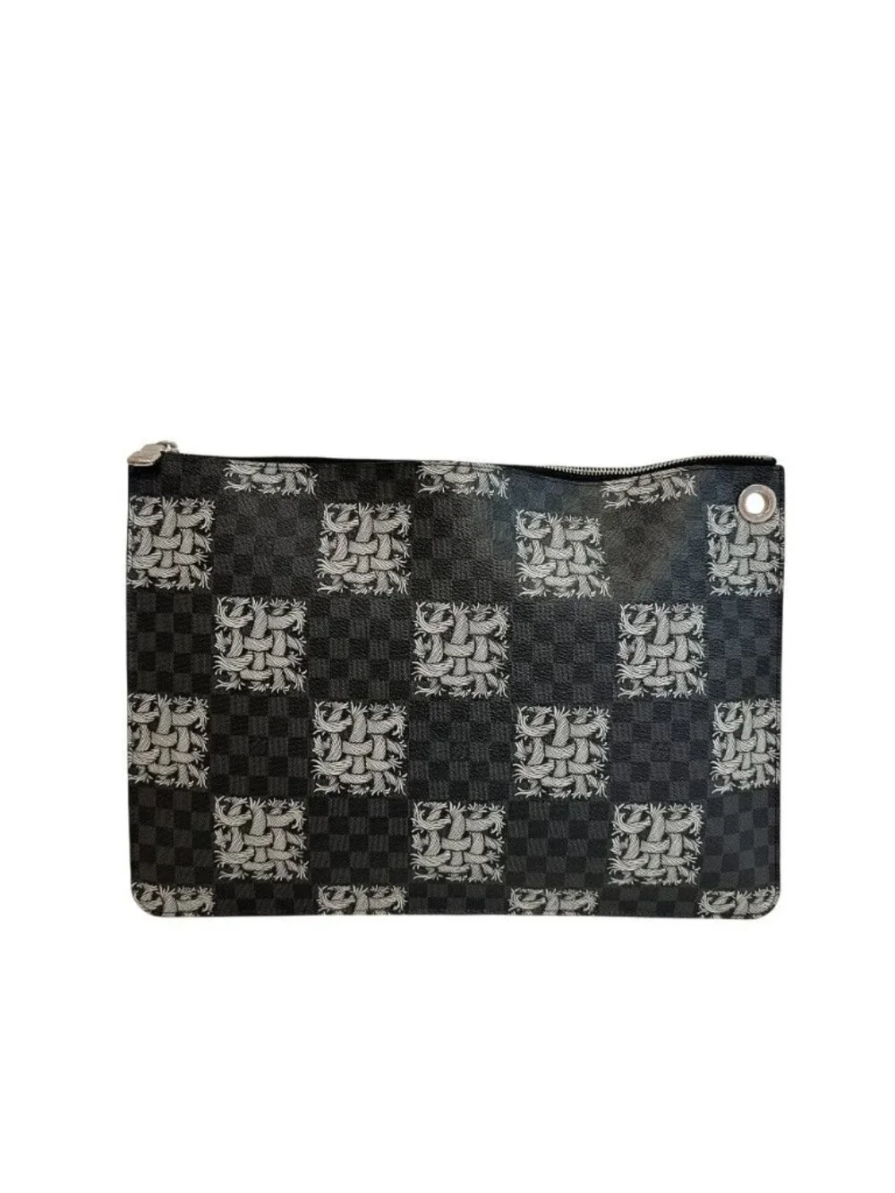Louis Vuitton Second Christopher Nemes Pochette Jour GM Damier Graphite Clutch
